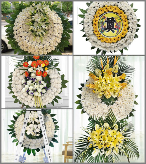 安徽宿州市灵璧县韦集镇幸福村花圈速递